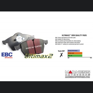 Alfa Romeo Giulia Brake Pads - 2.0L - EBC - Front - Ultimax